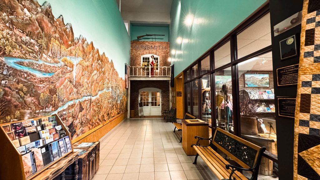 lobby of the trail center
