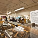 Inside a historical museum